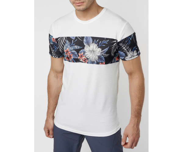 Футболка с принтом белого цвета 225174Bl