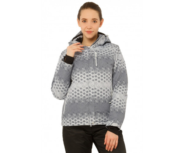 Женский зимний костюм горнолыжный серого цвета 017881Sr