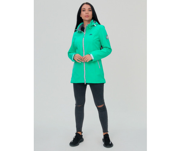 Парка женская  салатового цвета 2029Sl