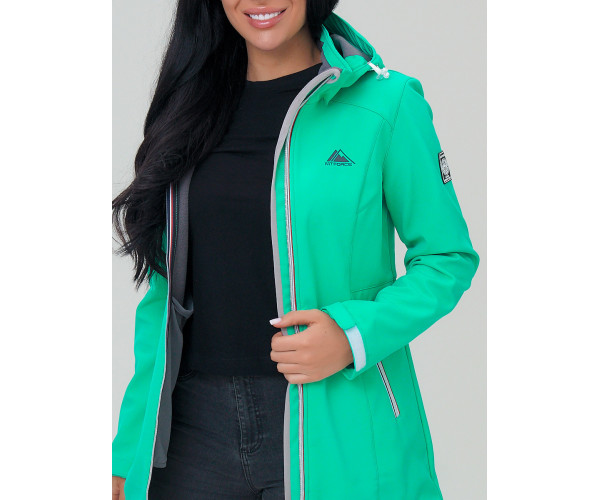 Парка женская  салатового цвета 2029Sl