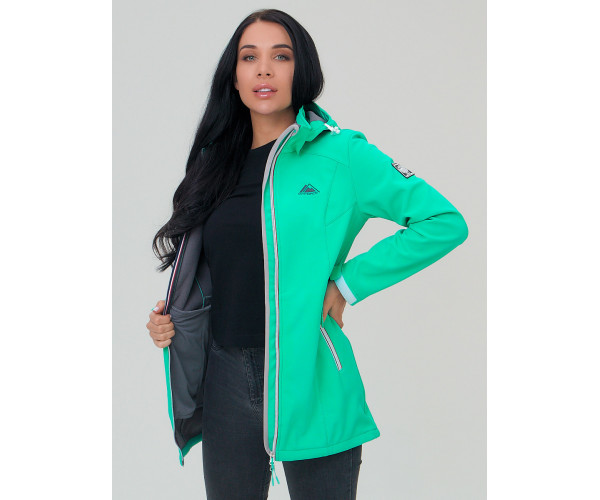 Парка женская  салатового цвета 2029Sl