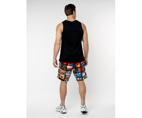 Костюм шорты и майка черного цвета 225298Ch