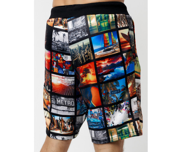 Костюм шорты и майка черного цвета 225298Ch