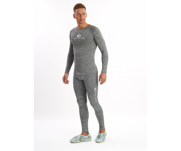 Термобелье мужское серого цвета 2206Sr