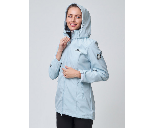 Костюм женский  голубого цвета 02037Gl