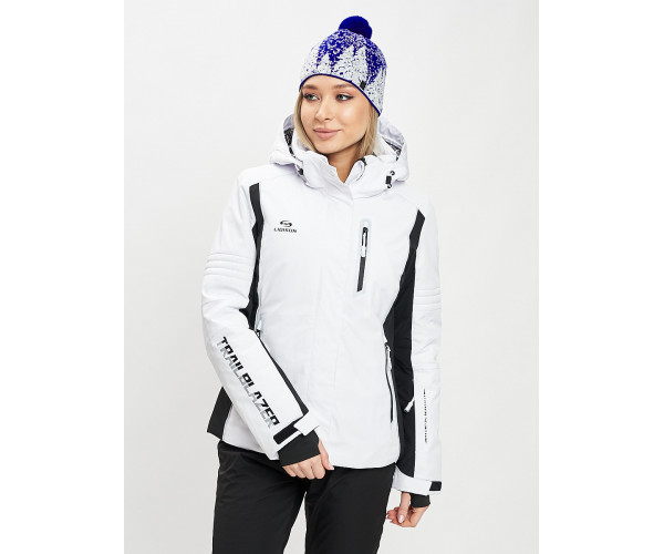 Горнолыжная куртка женская белого цвета 77034Bl