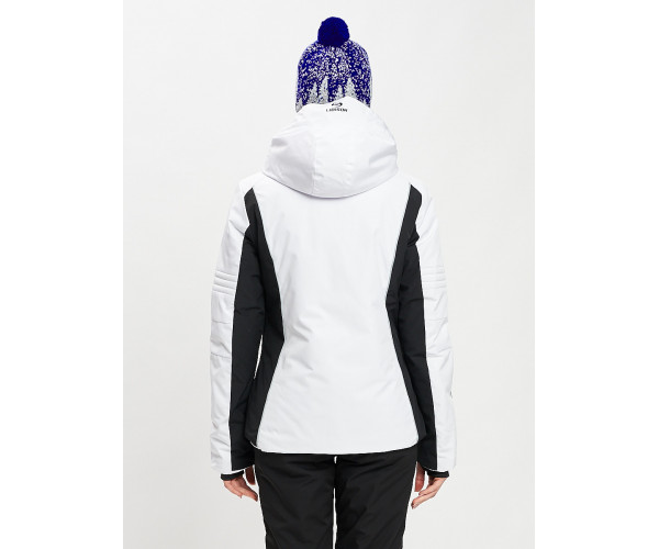 Горнолыжная куртка женская белого цвета 77034Bl