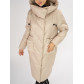 Куртка зимняя бежевого цвета 72185B