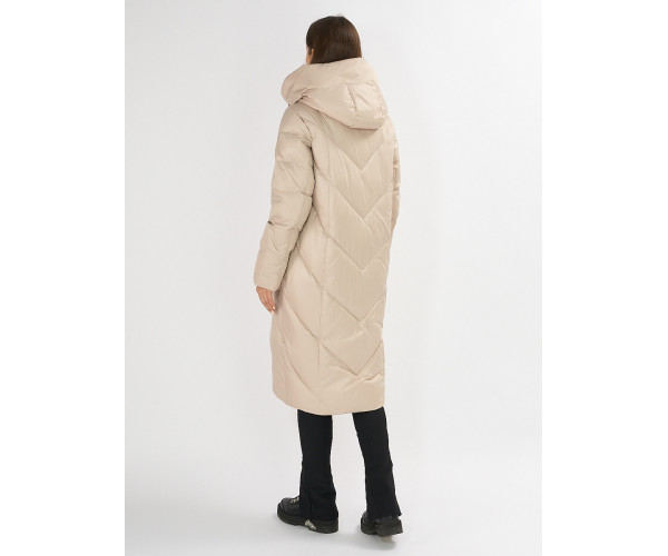 Куртка зимняя бежевого цвета 72185B