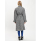 Пальто демисезонное серого цвета 42121Sr