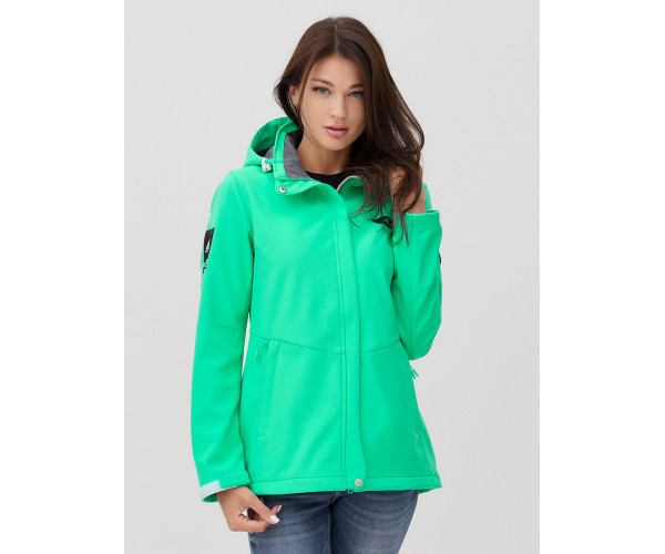Ветровка  женская зеленого цвета 2034Z