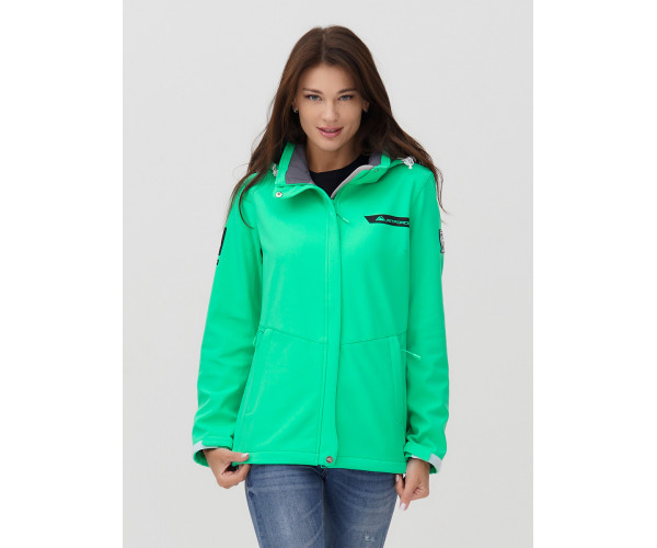 Ветровка  женская зеленого цвета 2034Z