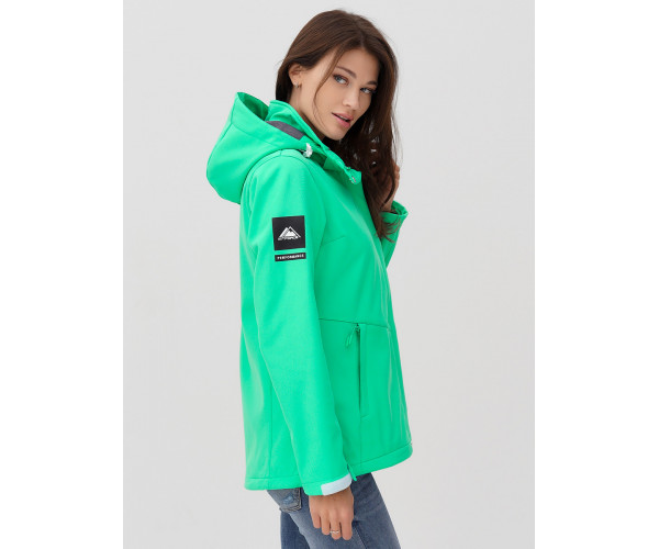 Ветровка  женская зеленого цвета 2034Z
