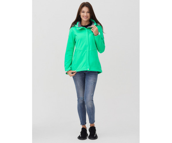Ветровка  женская зеленого цвета 2034Z