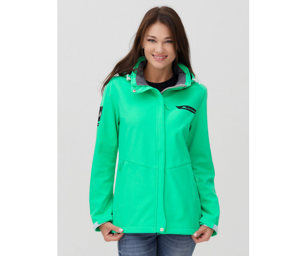 Ветровка  женская зеленого цвета 2034Z