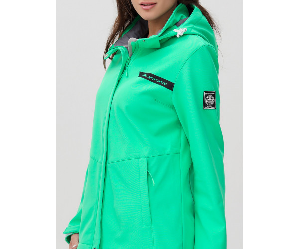 Ветровка  женская зеленого цвета 2034Z