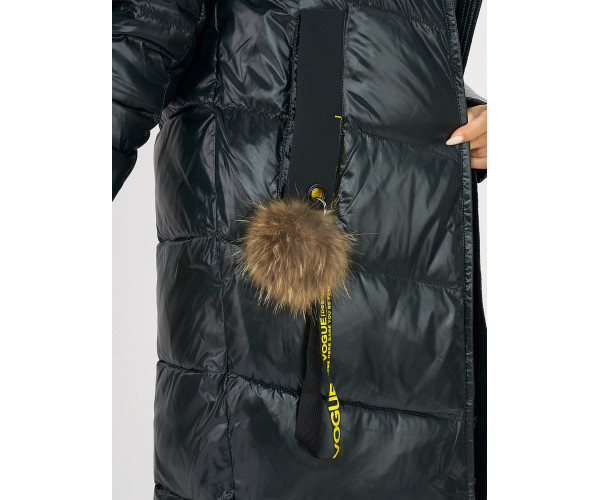 Куртка зимняя темно-зеленого цвета 72169TZ