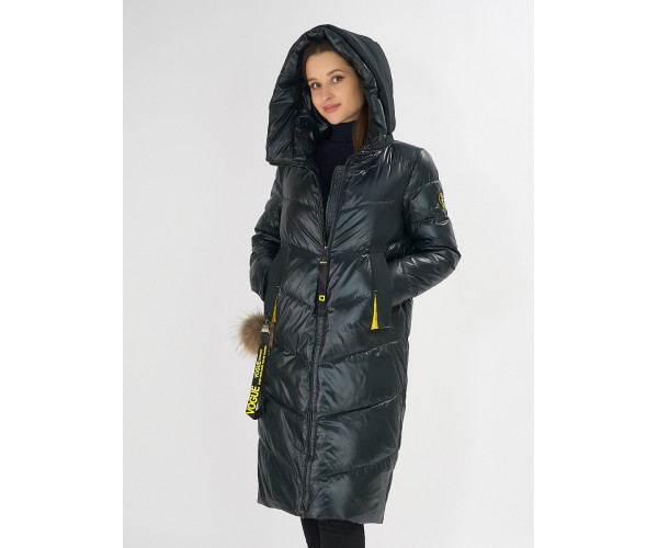 Куртка зимняя темно-зеленого цвета 72169TZ