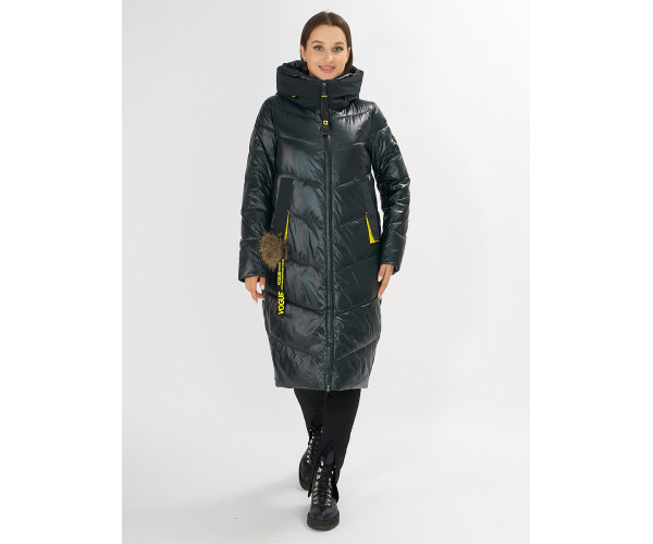 Куртка зимняя темно-зеленого цвета 72169TZ