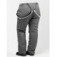 Брюки горнолыжные женские большого размерасерого цвета 1878Sr