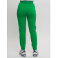 Джоггеры женские на флисе зимние зеленого цвета 1097Z