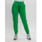 Джоггеры женские на флисе зимние зеленого цвета 1097Z