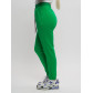 Джоггеры женские на флисе зимние зеленого цвета 1097Z