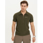 Футболка спортивная поло Valianly мужская темно-зеленого цвета 93426TZ