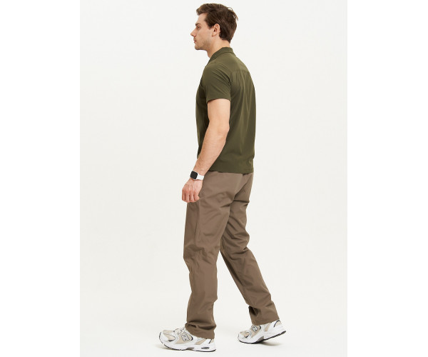 Футболка спортивная поло Valianly мужская темно-зеленого цвета 93426TZ