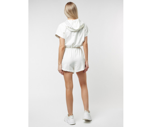Костюм шорты и топ белого цвета 21117Bl
