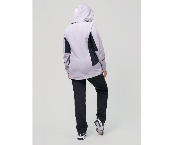 Костюм женский  большого размера серого цвета 02036-1Sr