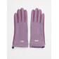 Классические перчатки демисезонные женские фиолетового цвета 610F