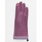 Классические перчатки демисезонные женские фиолетового цвета 610F