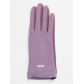 Классические перчатки демисезонные женские фиолетового цвета 610F