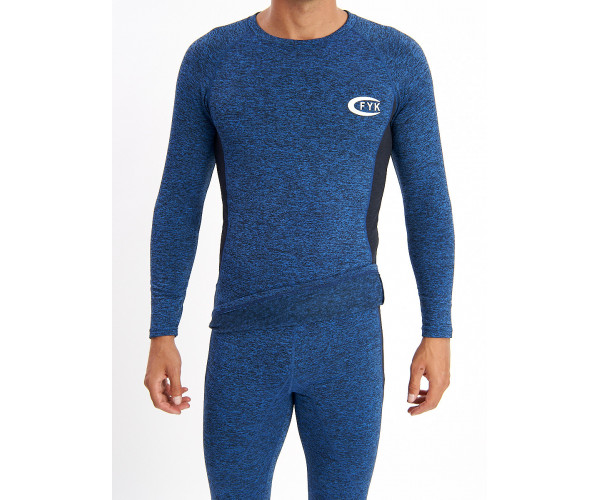 Термобелье мужское синего цвета 2202S