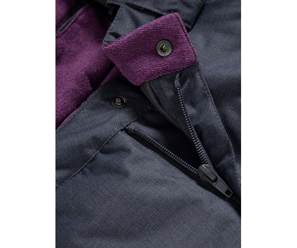 Горнолыжный костюм Valianly для девочки темно-фиолетового цвета 9016TF