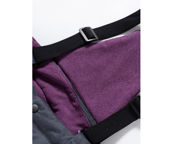 Горнолыжный костюм Valianly для девочки темно-фиолетового цвета 9016TF