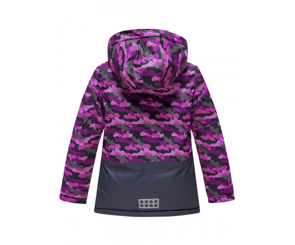 Горнолыжный костюм Valianly для девочки темно-фиолетового цвета 9016TF