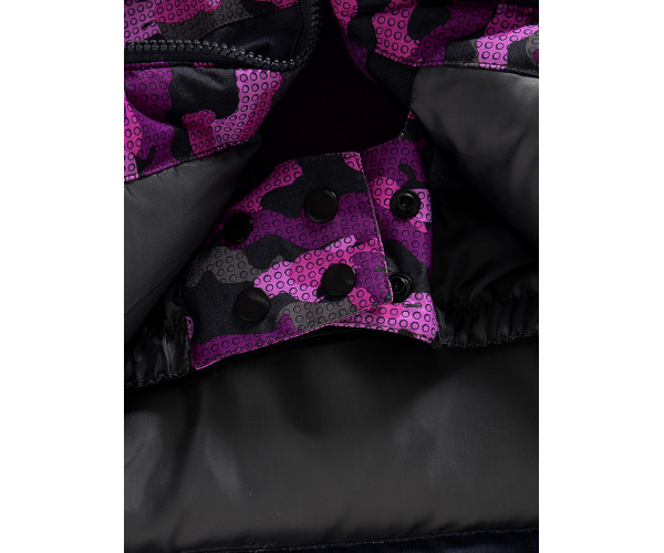 Горнолыжный костюм Valianly для девочки темно-фиолетового цвета 9016TF