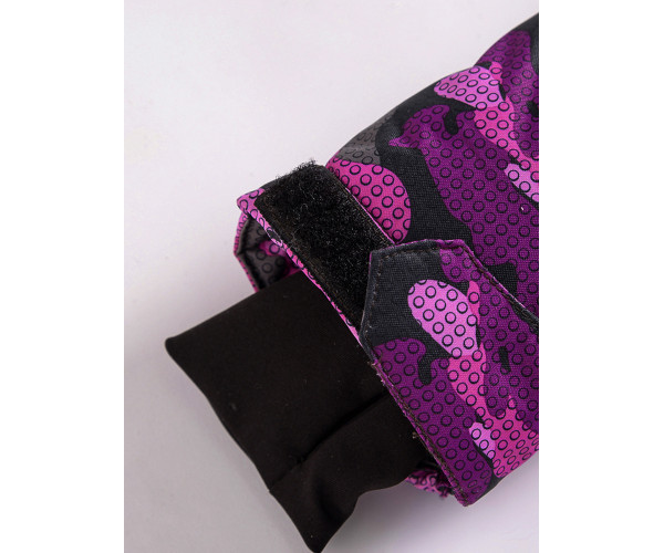 Горнолыжный костюм Valianly для девочки темно-фиолетового цвета 9016TF