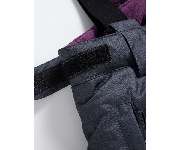 Горнолыжный костюм Valianly для девочки темно-фиолетового цвета 9016TF