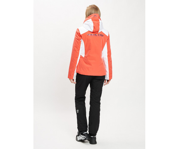 Горнолыжный костюм женский оранжевого цвета 077030O