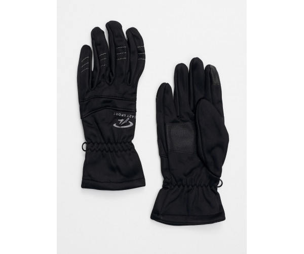 Перчатка спортивная женская черного цвета 618Ch