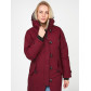Женская зимняя парка бордового цвета 1806Bo