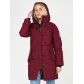 Женская зимняя парка бордового цвета 1806Bo