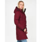 Женская зимняя парка бордового цвета 1806Bo