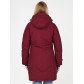 Женская зимняя парка бордового цвета 1806Bo
