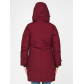Женская зимняя парка бордового цвета 1806Bo