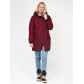 Женская зимняя парка бордового цвета 1806Bo