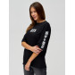 Женские футболки с надписями черного цвета 76017Ch